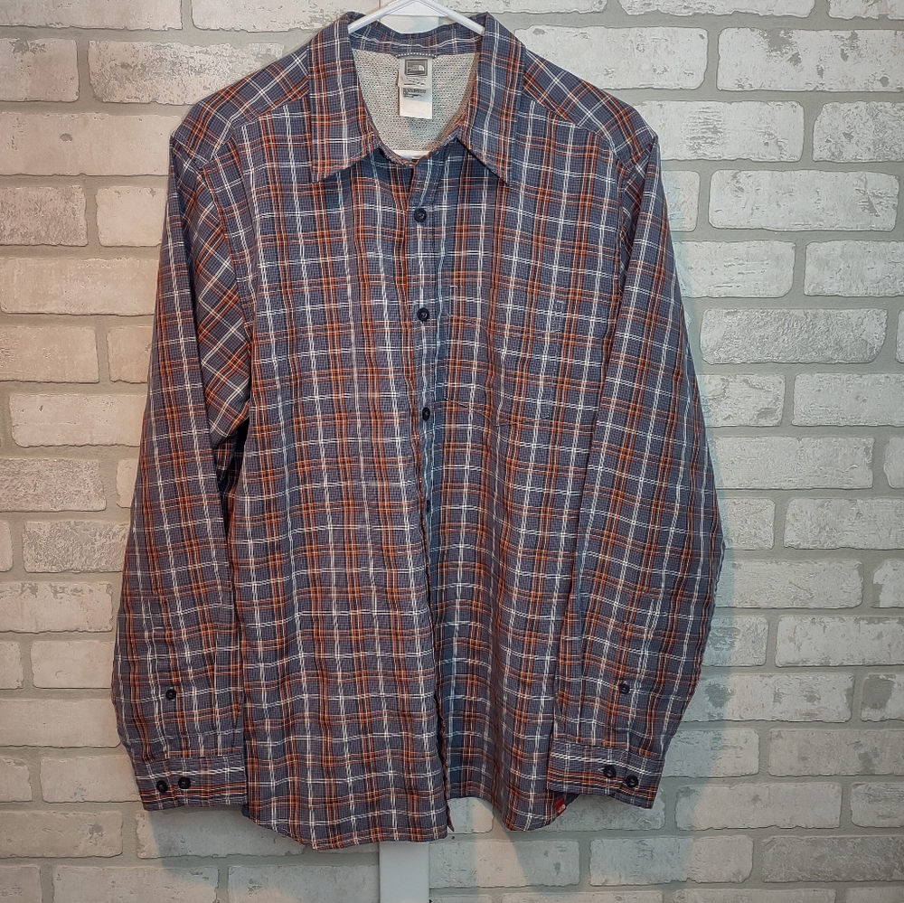 The North Face, button down shirt, large
